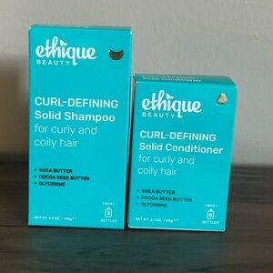 Ethique Curl-Defining Solid Shampoo and Conditioner Set NIB🩵